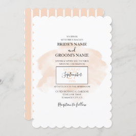 Elegant Waterverf Wedding Invitations Kaart