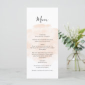 Elegant Waterverf Wedding Menu (Staand voorkant)