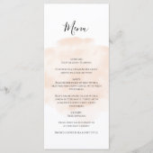 Elegant Waterverf Wedding Menu (Voorkant)