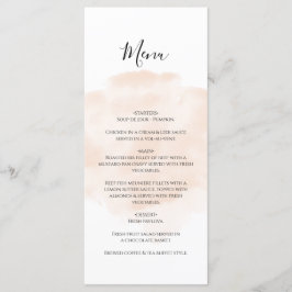 Elegant Waterverf Wedding Menu