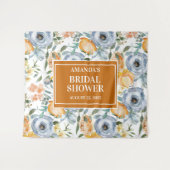 Elegant Waterverf Wedding Photo Booth Backdrop Wandkleed (Voorkant (horizontaal))