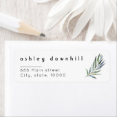 Elegant Waterverf Wedding return address Etiket (Insitu)