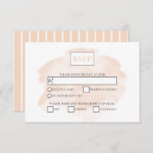 Elegant Waterverf Wedding RSVP-kaarten RSVP Kaartje (Voorkant / Achterkant)
