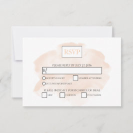 Elegant Waterverf Wedding RSVP-kaarten RSVP Kaartje