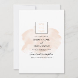 Elegant Waterverf Wedding Save The Date