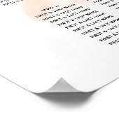 Elegant Waterverf Wedding Seating Chart Poster (Hoek)