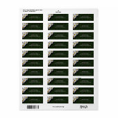 Elegant Waterverf White Daisies Moderne Sjabloon Etiket (Full Sheet)