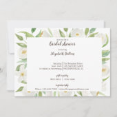 Elegant Waterverf White Floral Vrijgezellenfeest Kaart (Voorkant)