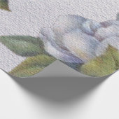 Elegant Waterverf White Magnolia Flower Cadeaupapier (Hoek)