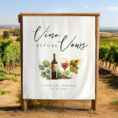 Elegant Waterverf wijnthema Vrijgezellenfeest Wandkleed