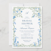 Elegant Waterverf Wild Flowers Vrijgezellenfeest Kaart (Voorkant)