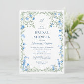 Elegant Waterverf Wild Flowers Vrijgezellenfeest Kaart (Staand voorkant)