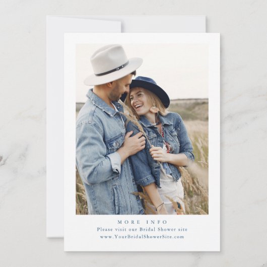 Elegant Waterverf Wild Flowers Vrijgezellenfeest Kaart (Achterkant)