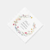 Elegant Waterverf Wild Flowers Vrijgezellenfeest Servet (Hoek)