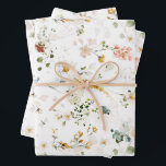 Elegant Waterverf Wildbloem Tuin Inpakpapier Vel<br><div class="desc">Let op de wind met dit griezelige natuurbloementhema in mooie waterverf. Zoveel cadeautjes om te verpakken voor bruiloften,  verjaardagen,  moederdag,  vrijgezellenfeesten en nog veel meer</div>