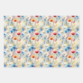 Elegant Waterverf Wildbloemen Inpakpapier Vel (Voorkant 2)