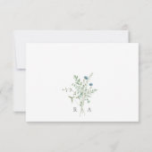 Elegant Waterverf Wildbloemen Weddenschap RSVP (Achterkant)