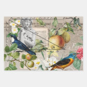 Elegant Waterverf Wilde bloem Tuin Vintage Inpakpapier Vel (Voorkant)