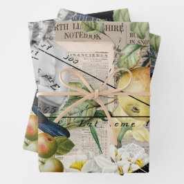 Elegant Waterverf Wilde bloem Tuin Vintage Inpakpapier Vel