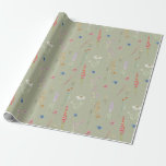 Elegant Waterverf Wilde bloem Tuinbes Sage Green Cadeaupapier<br><div class="desc">Elegant Waterverf Wildflower Garden Wrapping Paper is de perfecte manier om je dierbaren te shows die je belangrijk vindt. Ons pakpapier is verkrijgbaar in twee soorten Premium papier en in vijf formaten. Het is voorzien van al uw behoeften aan cadeauverpakking - want de presentatie is net zo belangrijk als het...</div>