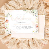 Elegant Waterverf Wilde bloemen Vrijgezellenfeest Kaart