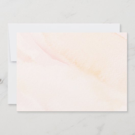 Elegant Waterverf Wilde bloemen Vrijgezellenfeest Kaart (Achterkant)