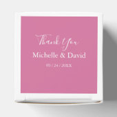 Elegant Waterverf Wilde Florals Wedding Favor Box Bedankdoosjes (Bovenkant)