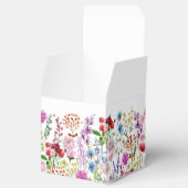 Elegant Waterverf Wilde Florals Wedding Favor Box Bedankdoosjes (Geopend)