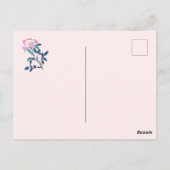 Elegant Waterverf Wilde Roos Vloer Moederdag Briefkaart (Achterkant)