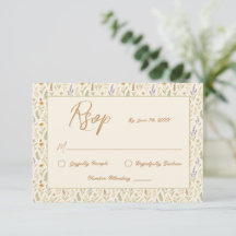 Elegant Waterverf Wildflower Floral Wedding