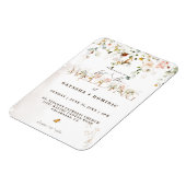 Elegant Waterverf Wildflower Garden Wedding Magneet (Linkerzijde)
