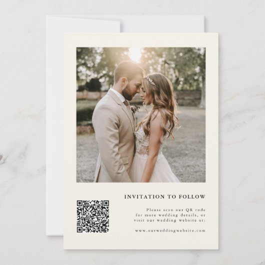 Elegant Waterverf Wildflower Garden Wedding Save The Date (Achterkant)