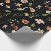 Elegant Waterverf Wildflower Tuingpap Cadeaupapier (Hoek)