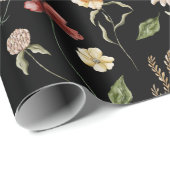 Elegant Waterverf Wildflower Tuingpap Cadeaupapier (Rol Hoek)