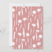 Elegant Waterverf Wildflower Vrijgezellenfeest Kaart (Achterkant)