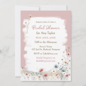 Elegant Waterverf Wildflower Vrijgezellenfeest Kaart (Voorkant)