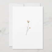 Elegant Waterverf Wildflower Vrijgezellenfeest Kaart (Achterkant)