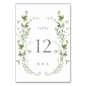 Elegant Waterverf Wildflower Weddenschap Kaart (Voorkant)