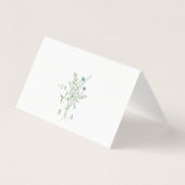 Elegant Waterverf Wildflower Wedding Place Card Kaart (Achterkant)