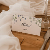 Elegant Waterverf Wildflower Wedding Place Card Plaatskaartje