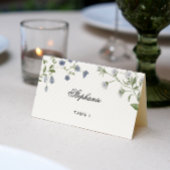 Elegant Waterverf Wildflower Wedding Place Card Plaatskaartje