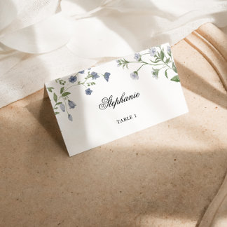 Elegant Waterverf Wildflower Wedding Place Card Plaatskaartje