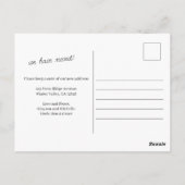 Elegant Waterverf Winter Forest Change of Address Briefkaart (Achterkant)