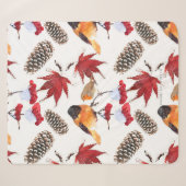 Elegant Waterverf Winter Pattern Sherpa Deken (Voorkant (horizontaal))