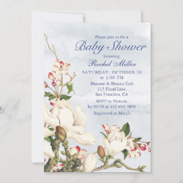 Elegant Waterverf Woodland Floral Baby shower Kaart