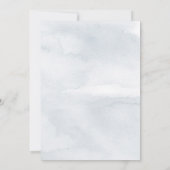 Elegant Waterverf Woodland Floral Baby shower Kaart (Achterkant)