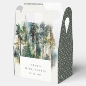 Elegant Waterverf Woodland Forest Vrijgezellenfees Bedankdoosjes (Geopend)