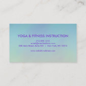 Elegant Waterverf YOGA Instructor Logo Visitekaartje (Achterkant)