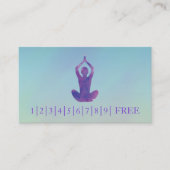 Elegant Waterverf YOGA Instructor Logo Visitekaartje (Voorkant)