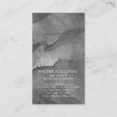 Elegant Waterverf Yoga Meditation Pose om Symbol Visitekaartje (Achterkant)